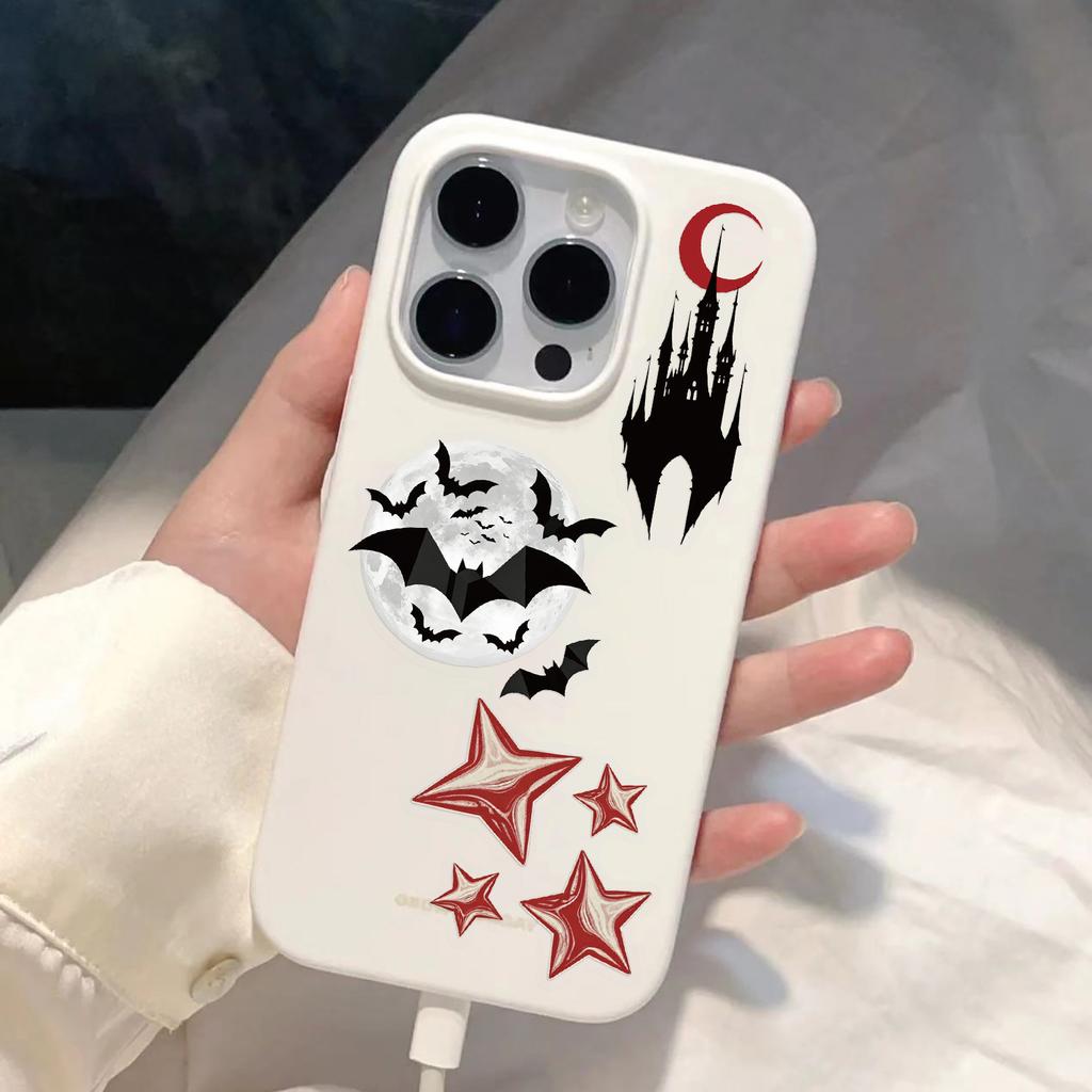 50Pcs Gothic Horror Decal Vampire Death Scary Skull Vinyl Waterproof for Laptop Phone Case Notebook Bottle DIY Stickers