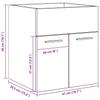 Washbasin Cabinet in Vintage Wood Look 41 x 38.5 x 46 cm Particleboard