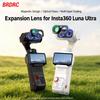 0,75X Weitwinkelobjektiv für Insta360 Luna Ultra 115 Grad HD Optisches Glas Magnetische Halterung Wasser- und Ölabweisend Objektivzubehör