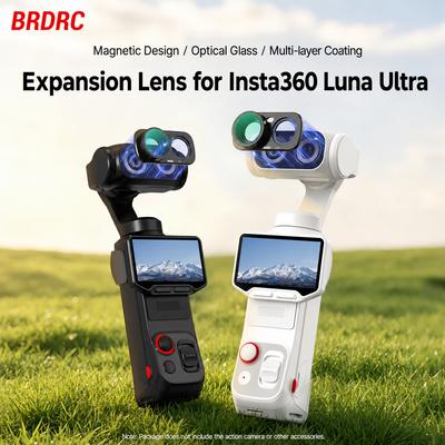 0.75X Wide Angle Lens for Insta360 Luna Ultra 115 Degree HD Optical Glass Magnetic Mount Water Oil Proof Lens Accessories
