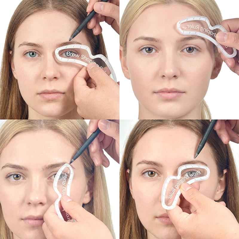 1Pcs Brow Mapping Ruler Eyebrow Shaping Ruler 1 Minute Fast Drawing Design Brow Easy Tool Microblading Permanent Makeup Stencils