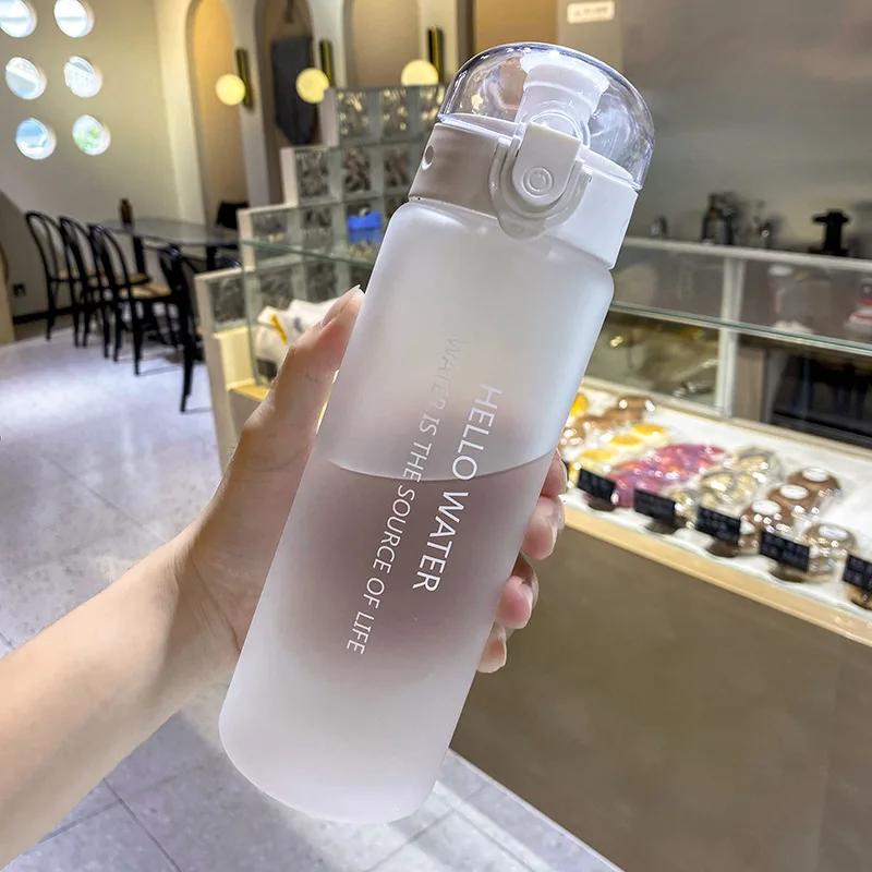 780/1000ml Plastic Water Bottle for Drinking Portable Sport Tea Coffee Cup Kitchen Tool Kids Water Bottle for School Transparent