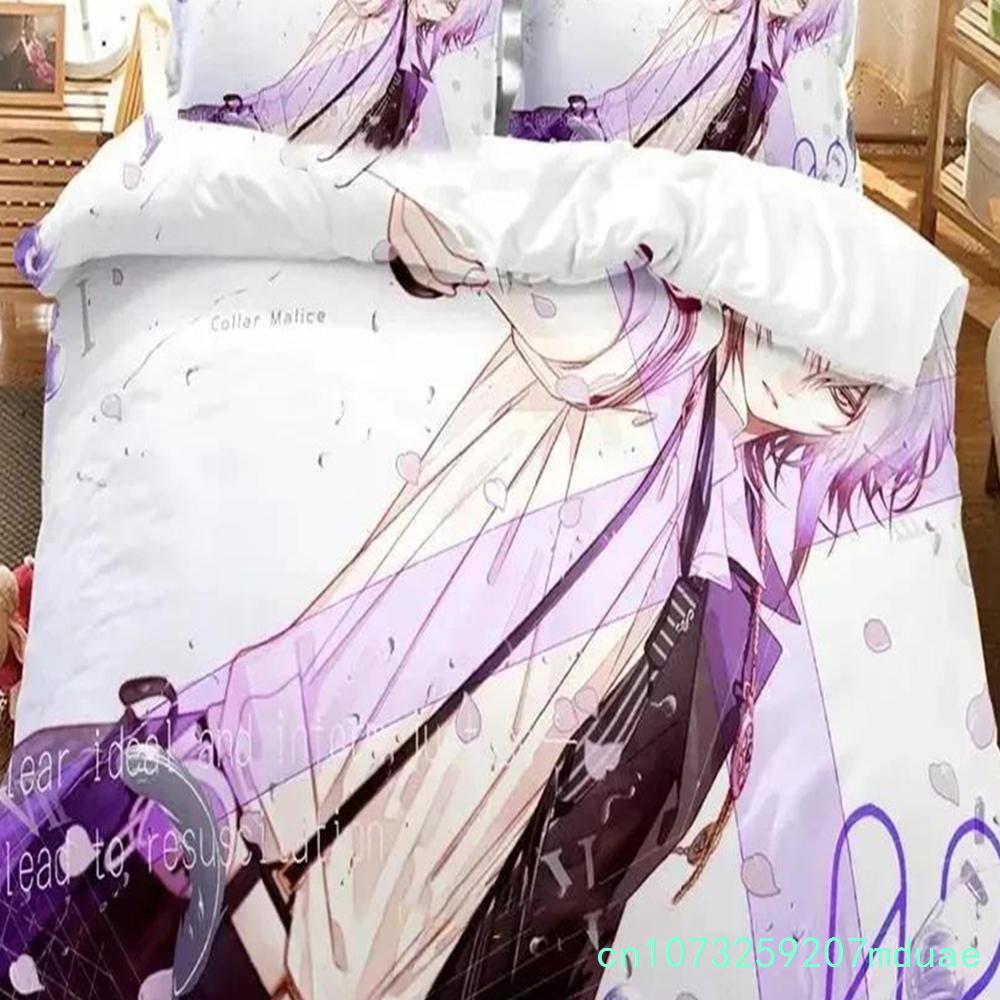 New Print Anime Game Collar X Malice Bedding Set Duvet Cover Bed Set Quilt Cover Pillowcase Comforter King Queen Size Boys Adult