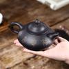 200ml Yixing Purple Clay Teapot Handmade Peach Pattern Tea Pot Beauty Tea Infuser Kettle Household Chinese Zisha Teaware