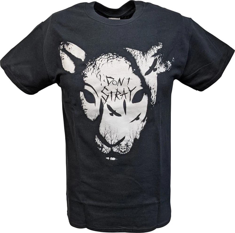 Wyatt Family Dont Stray Sheep Head Unisexs Black Tshirt M