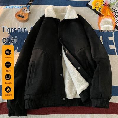 JEANSWEST Herren Wildledergefütterte Gepolsterte Jacke