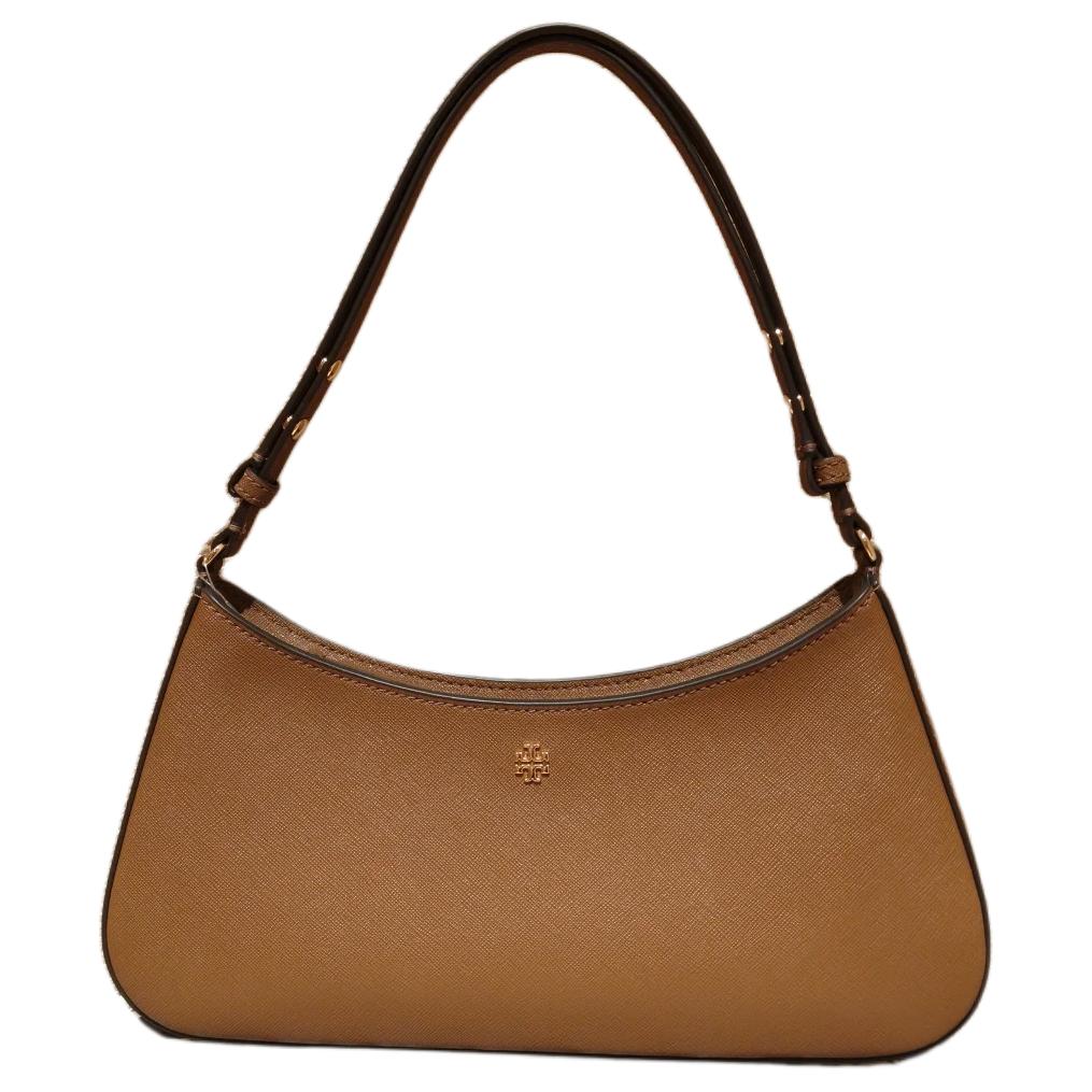 

Tory Burch Logo Zipper Closure Underarm Tote Shoulder Bag Women bags Brown 171577-909 Basic Set (Bag+Dust Bag)