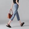 SOFSIL 2026 Summer Ramie Blend High-Waist Skinny Jeans
