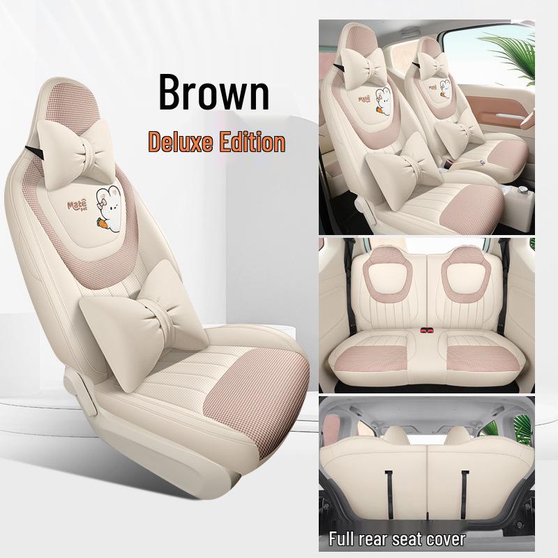 2024 Hongguang MINIEV Vollleder Autositzkissen für Modell der dritten Generation