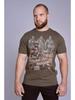 Military Khaki T-Shirt Graphic and Slogan