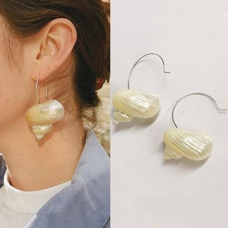 Bohemian Style Conch Pearls Necklace Natural Shell Earrings Jewelry Necklace Accessories For Women Holiday Gift