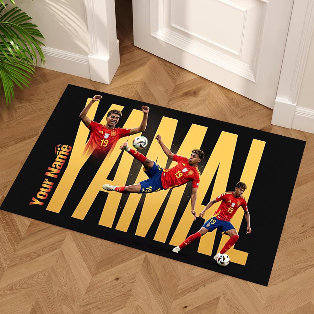 Yamal Anpassbares Namens-Teppichdesign für Schlafzimmer, Flur, Spielzimmer, Spielraum, Rutschfester Teppich, Dekorieren von Büros, Geburtstags-/Weihnachtsgeschenk