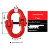 High-Strength Lifting Shackle Butterfly Buckle Double Ring Chain Connector