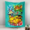 Tapestry Pokemon Pikachu Charmander Squirtle Bulbasaur Starters Poster Wall Art for Kids Room