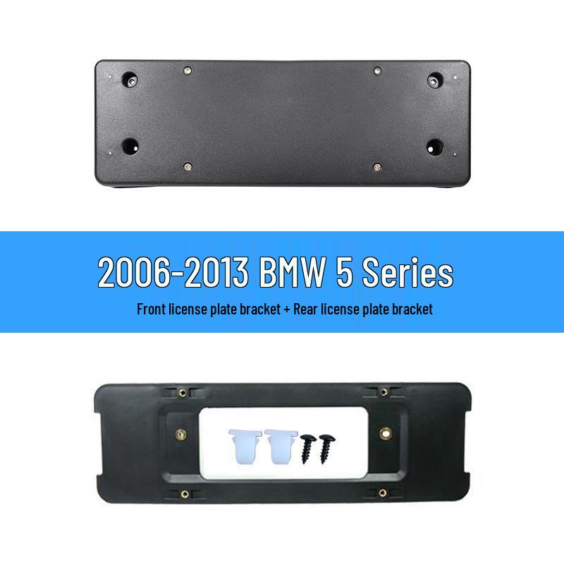 BMW 5 Series License Plate Holder: Front Holder 523/520, Rear Base 525, Bracket 528/530, 535LI Frame, GT.