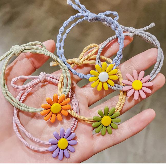 Korean Daisy Hair Scrunchie & Bracelet Dual-Use Accessory