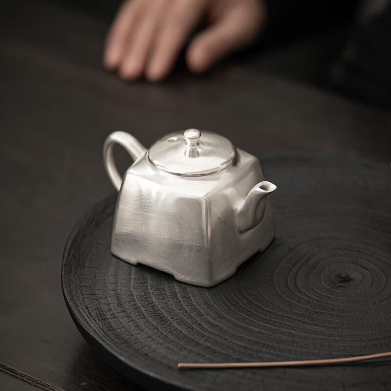 Handmade Gilt Silver Ceramic Teapot
