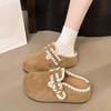 Baotou Slippers Women's Casual Birkenstock with Retro Daily Skirt Wind Half Slippers