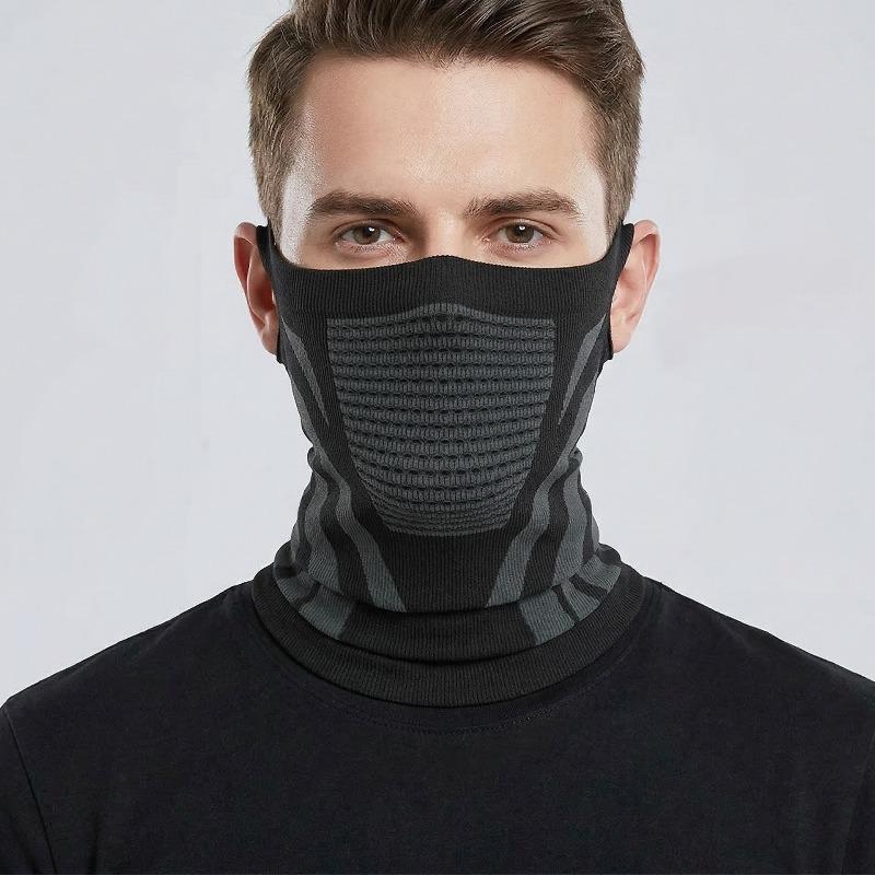 Thickened Hemmed Warm Scarf for Cycling Mask for Outdoor Cold Protection Running Sports Breathable and Windproof Neck Guard Neck Cover