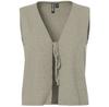 Women's Vest Pcbree Sl Tie Knit Regular Fit (17162046) Beige/white