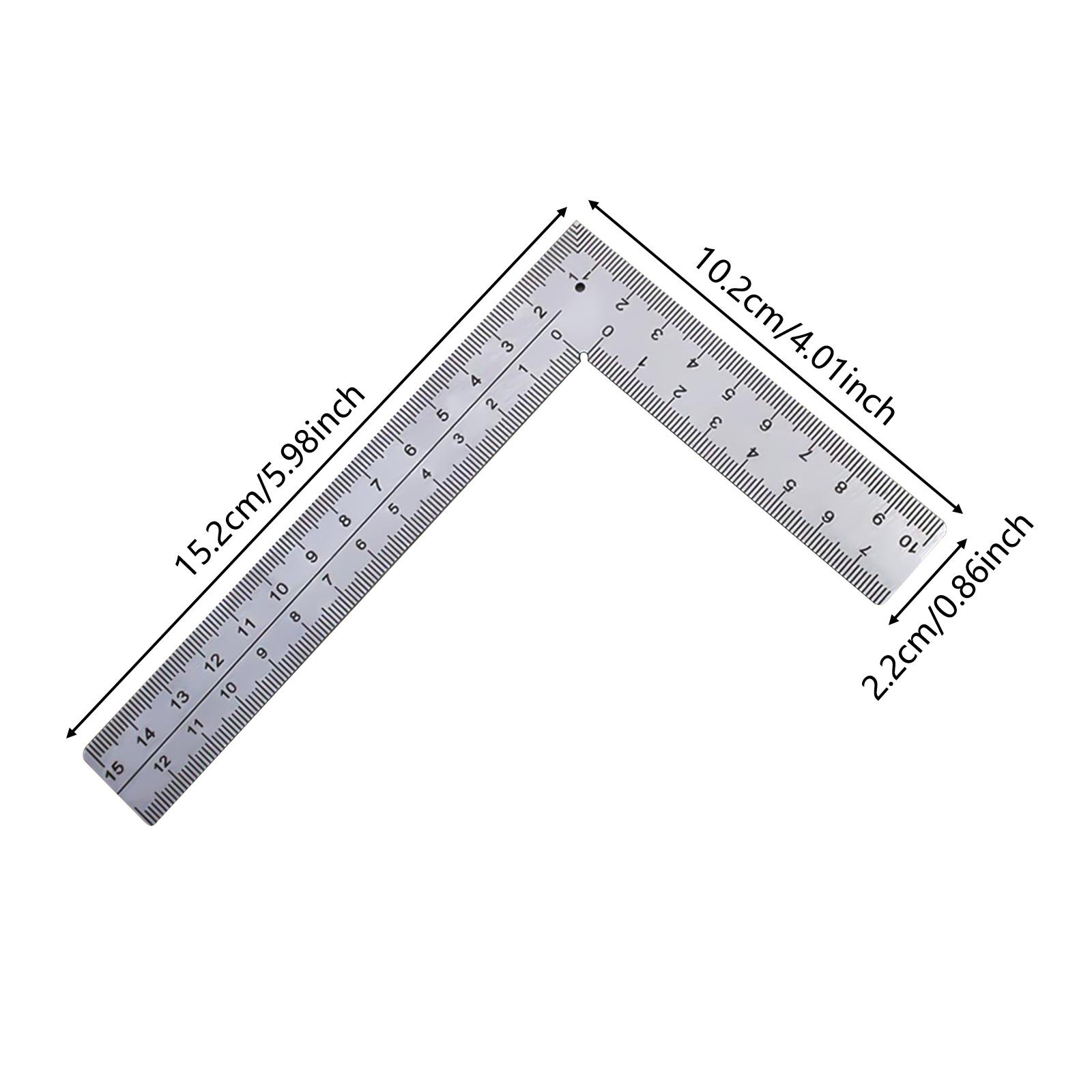 

L Shape Corner Ruler Woodworking Metal Angle Ruler Stainless Steel Measuring Scale Angle Finder for Woodworking Crafting DIY