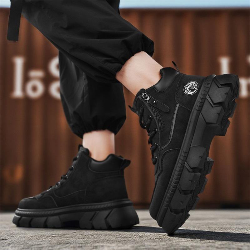 Nová móda Podzim a zima Pánské vysoké boty Martin Studenti Muži Chlapci Trendy Pracovní obuv Měkká podešev Ochrana práce Martin Tenisky