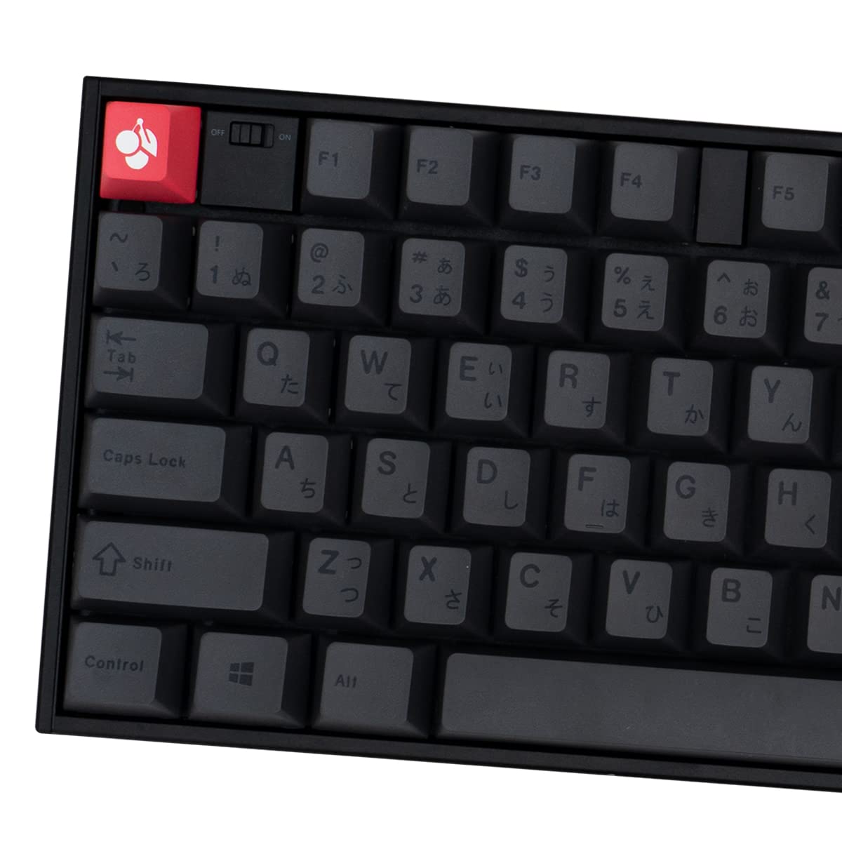 

Mintcaps PBT сірі японські ковпачки Cherry Profile Retro Die Sub Keycap Set 130 Keys Custom Keycaps for Cherry Gateron MX Switch Mechanical Gaming Geargear