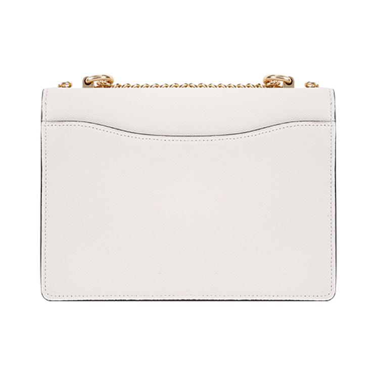 New COACH Klare Grain Leather Trunk Bag, Shoulder Bag, Crossbody Bag Medium Women's Chalk White 91174-IMCHK