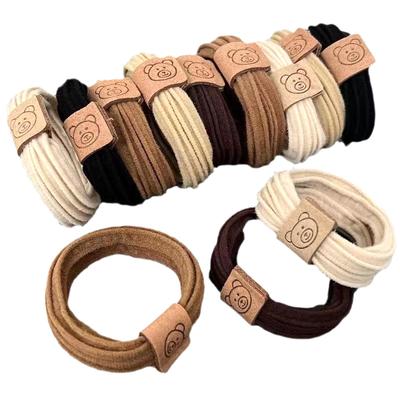 High Elasticity Thickened Durable Headband Headband Hair Tie Cute Bear Rubber Band Women'S Hair Accessories