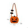 Pumpkin Crossbody Bags Women Shoulder Bag PU Leather Pouch Satchel Handbag Purse Tote for