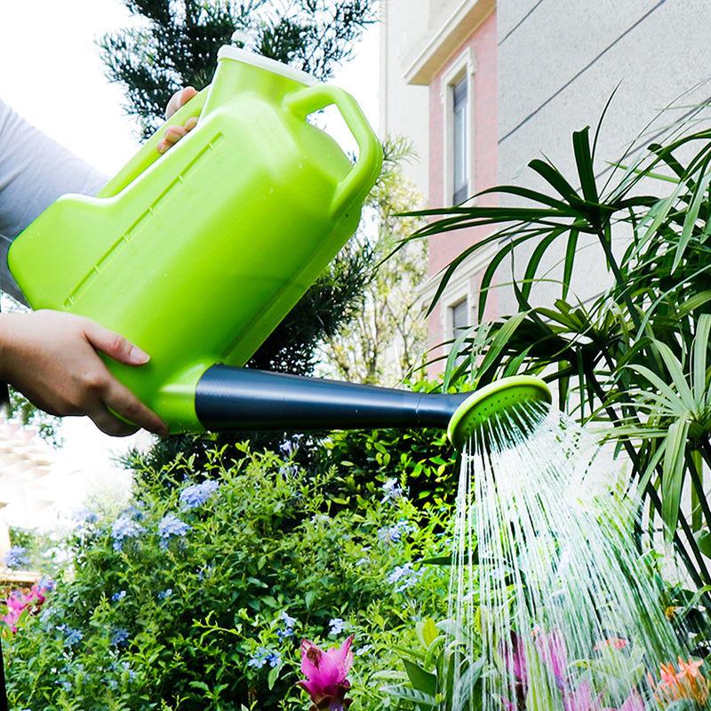 Large Thiened 5L Plastic Long Mouth Watering Can Gardening Household Flower Sprang Hose Garden Tool Flower Bed Sprayer