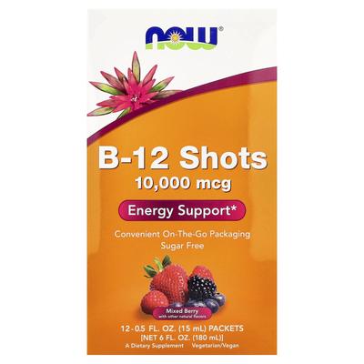 B-12 Shots, Gemischte Beere, 12er Pack, 15 ml (0,5 Fl Oz) Jeder
