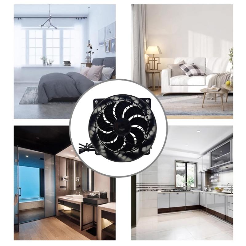 Ventilatore da Condotto In-line 12V Ventilatore di Aspirazione per Bagno Cucina 3000 Giri/min Piccolo Ventilatore di Aspirazione per Ufficio Corridoio Cucina Idroponica