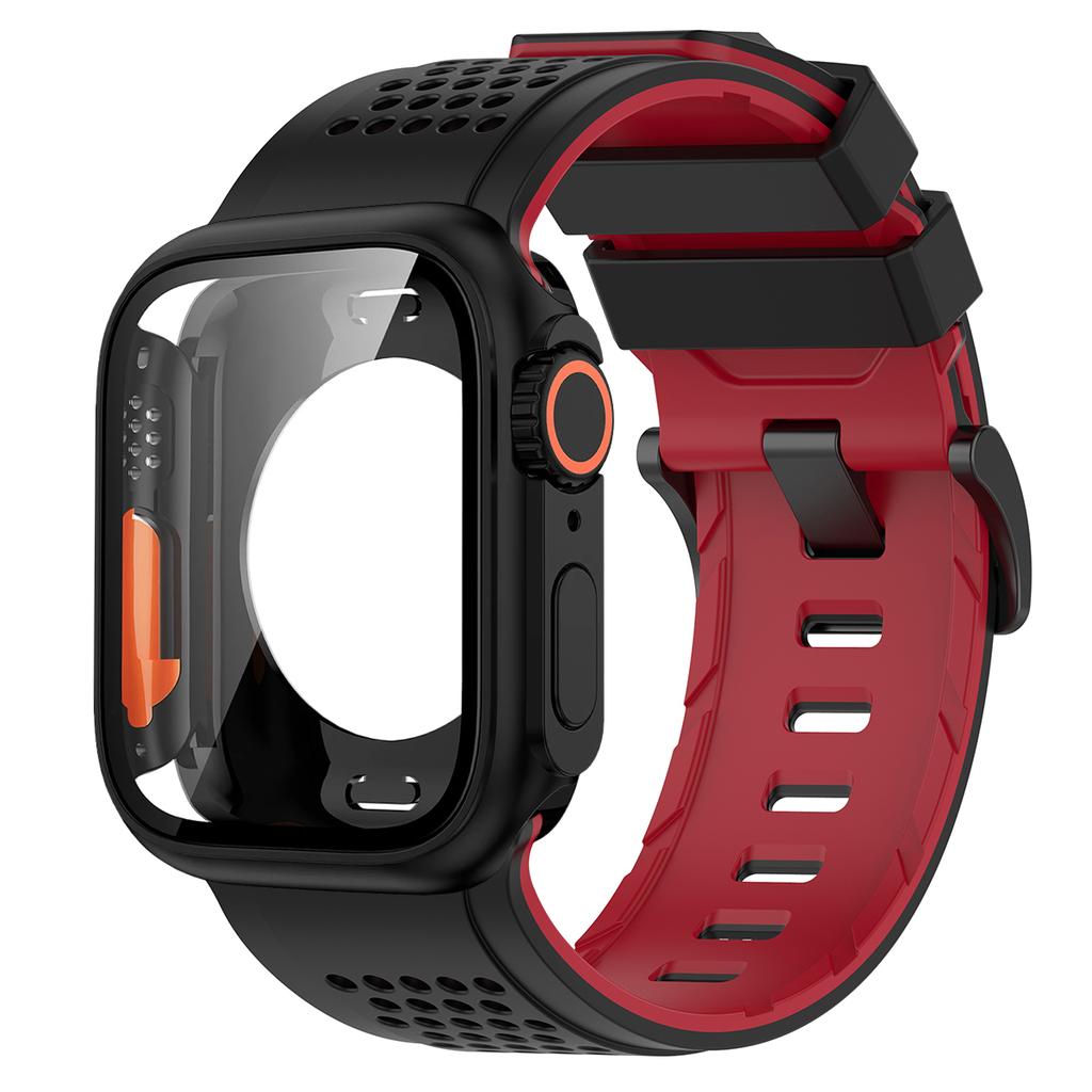 Silicone Band PC Case+Strap Screen Protective Cover for Watch 11 10 9 8 7 6 SE3 46mm 44mm 45mm Change To Ultra 3/2 49mm