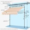 Folding Telescopic Canopy Vertical Awning Roof Balcony Courtyard Household Rainproof and Sunscreen Awning Hand Operated Awnings