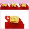 Chic Dragon Themed Open Ring For Men Stylishly Crafted In Durable Gold Plated Brass