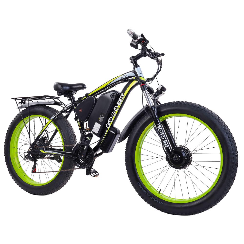 GOGOBEST GF700 Dual 500W Motors Electric Bike 26" Adults Electric Bicycle 48V 17.5Ah Battery , Shimano 21 Speed