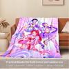 K-POP Anime Girls Group  Four Seasons Soft Warm Blanket  All-Season Thick Knit Polyester Bedspread for Bed, Camping, Travel  Perfect Gift