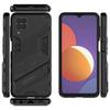 Für Samsung Galaxy M12 A12 Nacho Stoßfeste Rüstungstelefonhülle für Galaxy M12 A12 Anti-Fall-Schutz Rückseitenabdeckung Ständer Coque