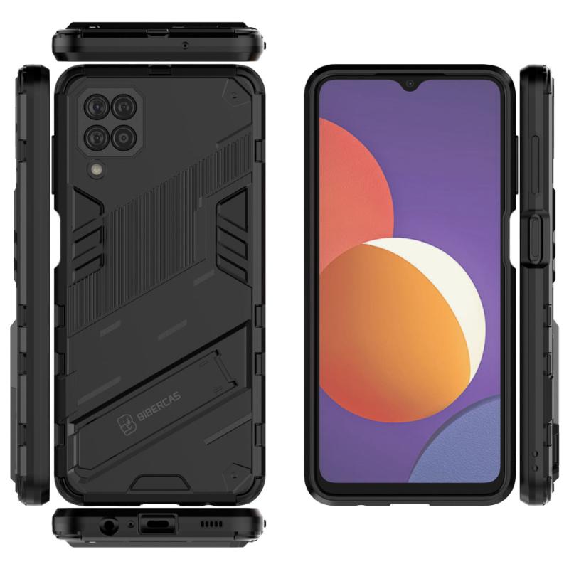 For Samsung Galaxy M12 A12 Nacho Shockproof Armor Phone Case For Galaxy M12 A12 Anti-Fall Protect Back Cover Kickstand Coque