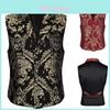 European Fantasy Fashion Vest With Polyester Fabric For Drama Performances Halloween