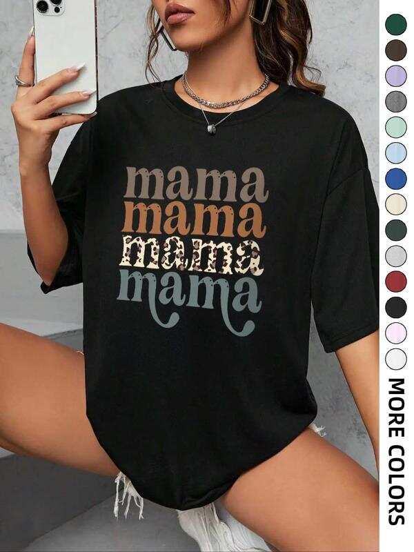 

Unisex s mama Letter Print Round Neck Graphic T-Shirt XXXL