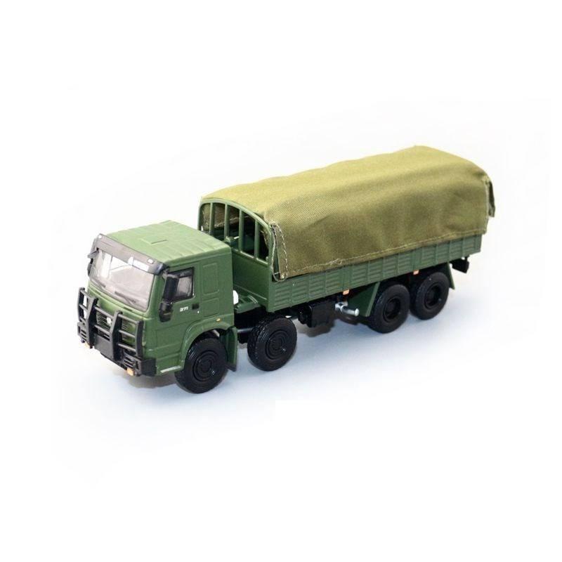 

Heavy Alloy Kids Duty 8 Wheeled Transport Truck Model For Display Collectible Olive Green