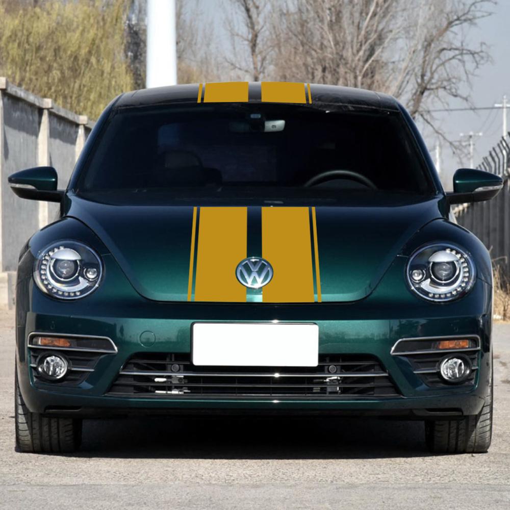 Kit Strisce Styling Cofano Tetto Bagagliaio Posteriore Per Volkswagen Beetle A5 2011-2018 Decalcomanie Viniliche Adesivi Accessori Tuning