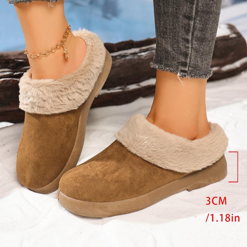 

Женская обувь, бархатные женские туфли-однопедальки из овечьей шерсти, зимние новые нескользящие теплые сноубутсы, хлопок Дуду 42