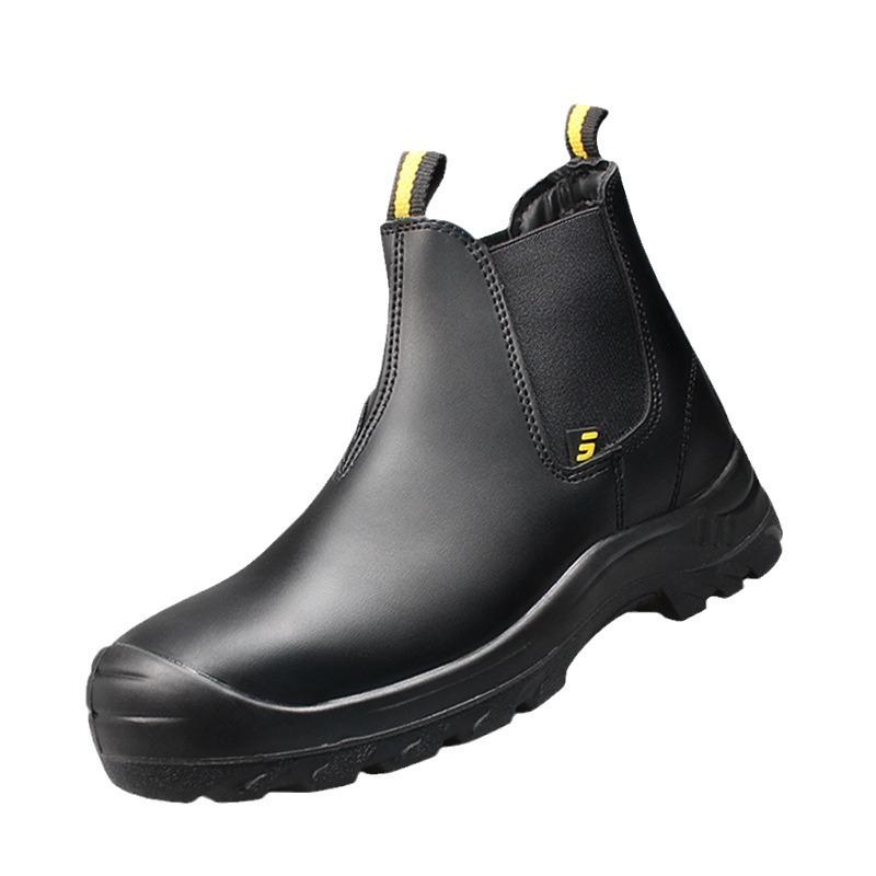 Safety Jogger Men's BESTFIT Steel Toe Work Shoes - Saddle Style, Anti-Smash, Anti-Puncture, Anti-Static Cowhide.