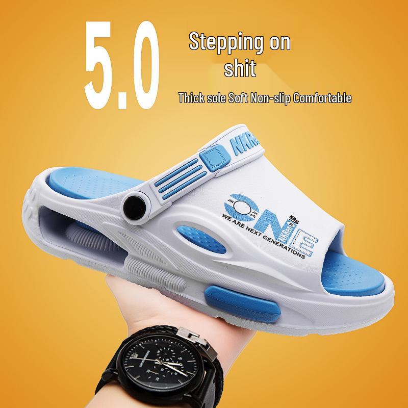 Men s Trendy Non-Slip Flip-Flops: Summer 2026 Beach  Sports Sandals, Size 46 39/40