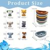 Stackable Animal Floating Bath Toy Set | Toddler Educational Sensory Play with Suction Cups for the Bath, Pool and Beach