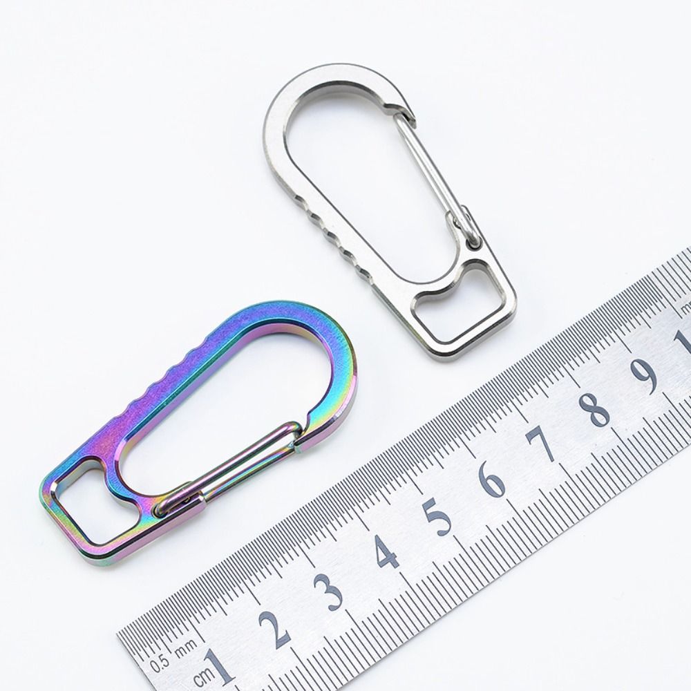 Multicolor Keychain Carabiner Titanium Alloy Key Holder New Key Clip  for Car Keys