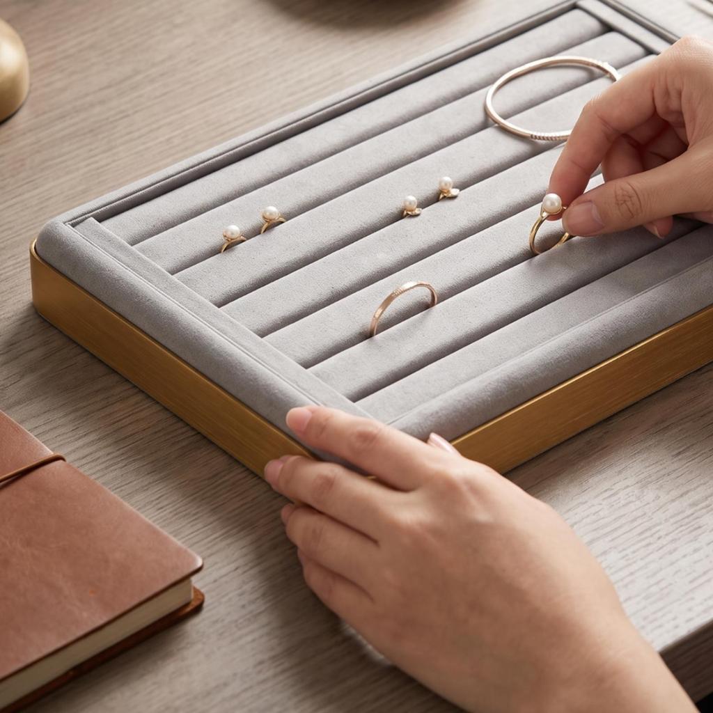 Jewelry Display Tray Sturdy for Retail Counters